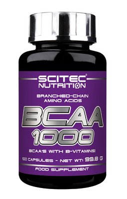 Амінокислоти Scitec Nutrition BCAA 1000, 100 капс. 101246 фото