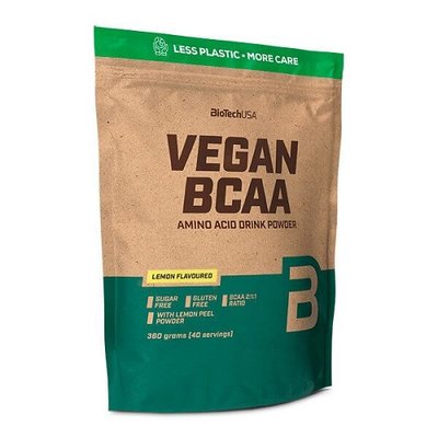 Амінокислоти BiotechUSA Vegan BCAA, 360 г. (Лимон) 03662 фото