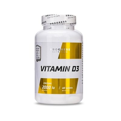 Вітамін Д Progress Nutrition Vitamin D3, 60 таб. 122556 фото