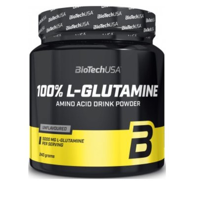 Глютамін BiotechUSA 100% L-Glutamine, 240 г. 100693 фото