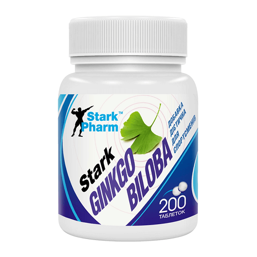 Гінкго білоба Stark Pharm Ginkgo Biloba Extract 40 мг, 200 таб. 123653 фото