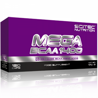 Аминокислоты Scitec Nutrition MEGA BCAA 1400, 120 капс. 100488 фото
