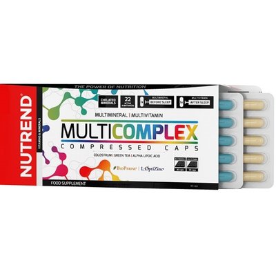 Мультивітаміни Nutrend Multivitamin Compressed Caps, 60 капс. 122788 фото