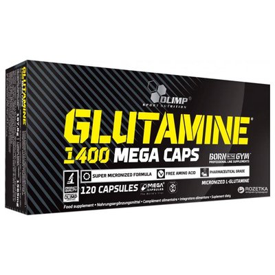 Глютамін OLIMP L-Glutamine Mega Caps blister, 120 капс. 100313 фото