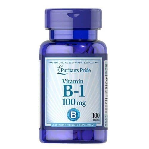 Витамин В Puritan's Pride Vitamin B-1 100 mg, 100 таб. 122587 фото