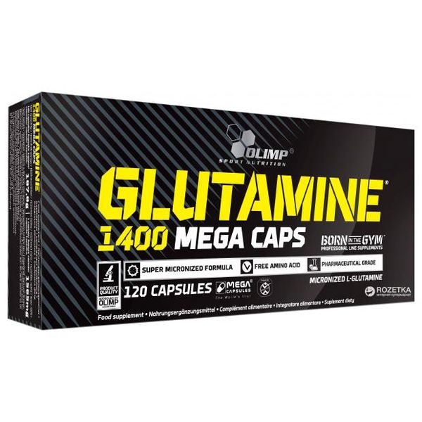 Глютамін OLIMP L-Glutamine Mega Caps blister, 120 капс. 100313 фото