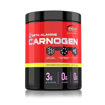 Бета-аланін Genius Nutrition Carnogen Beta-Alanine, 300 г. 123884 фото