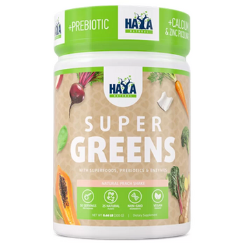 Добавка Haya Labs Super Greens 300 г. (Персик) 12429610 фото