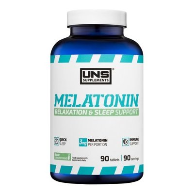Мелатонін UNS Melatonin, 90 таб. 121398 фото