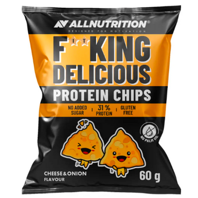 Чіпси All Nutrition FitKing Delicious Protein Chips, 60 г. - Сир цибуля 123958 фото