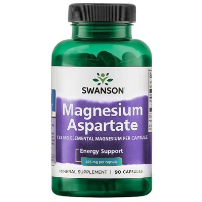 Swanson Magnesium Aspartate 685 mg, 90 капс. 123172 фото