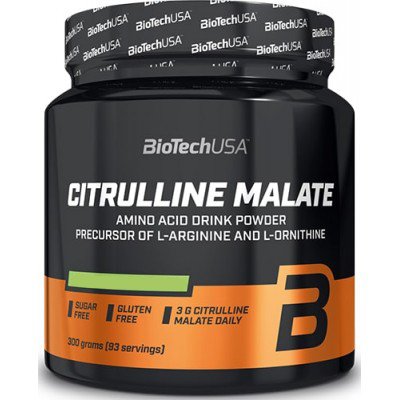 Цитрулін BiotechUSA Citrulline Malate, 300 г. (Лайм) 03290 фото