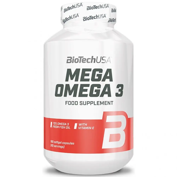 Омега BiotechUSA Mega Omega 3, 180 капс. 122425 фото