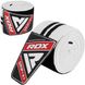 Бинти на коліна RDX K1 GYM Knee Wraps Full (Чорний/Білий) 124600 фото 3