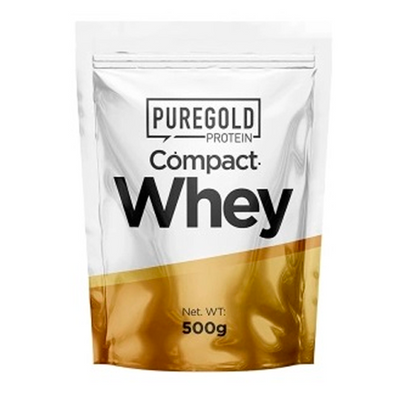 Протеїн сироватковий Pure Gold Compact Whey, 500 г. (Білий шоколад - малина) 04787 фото