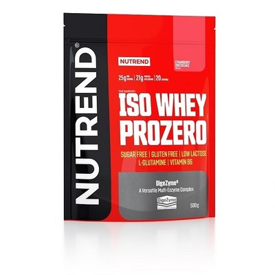 Протеин изолят Nutrend Iso Whey Prozero, 500 г. 03186 фото