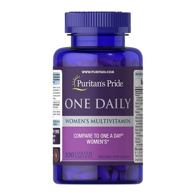 Вітаміни для жінок Puritan's Pride One Daily Women's Multivitamin, 100 капс. 122657 фото