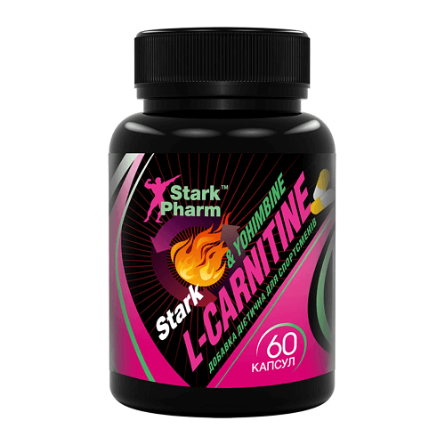 Stark Pharm L-Carnitine + Yohimbine, 60 . - MUSCLE.UA Stark Pharm L-Carnitine + Yohimbine, 60 . - MUSCLE.UA