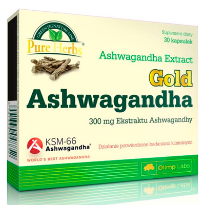 Ашваганда Olimp Gold Ashwagandha, 30 капс. 124214 фото