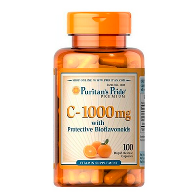Вітамін С Puritan`s Pride Vitamin C 1000mg with Bioflavonods, 100 капс. 122204 фото