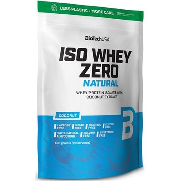 Протеин изолят BiotechUSA Iso Whey Zero Natural, 500 г. 02950 фото