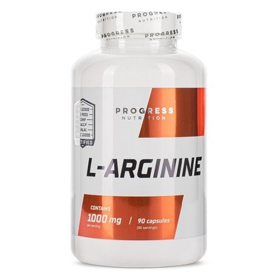 Аргінін Progress Nutrition L-arginine, 90 капс. 123130 фото