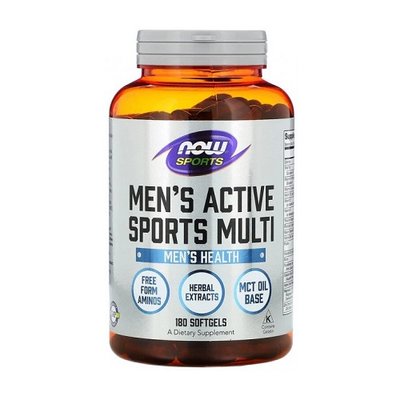 Вітаміни для чоловіків NOW Men's Extreme Sports Multi, 180 капс. 122935 фото