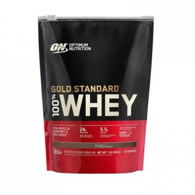 Протеїн сироватковий Optimum Nutrition (USA) 100% Whey Gold Standard, 450 г. (Подвійний шоколад) 01869 фото
