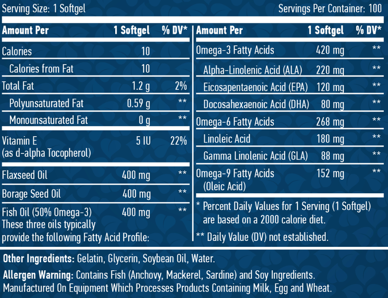 Омега Haya Labs Omega 3-6-9  100 софтгель 12429498 фото