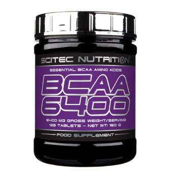 Амінокислоти Scitec Nutrition BCAA 6400, 125 таб. 100670 фото