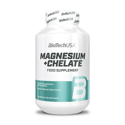 Магній BiotechUSA Magnesium + Chelate, 60 капс. 122340 фото