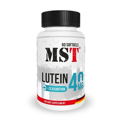 Добавка MST Lutein 40mg zeaxanthin 2 mg, 60 капс. 123615 фото