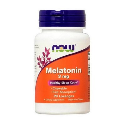 Мелатонін NOW Melatonin 3 mg, 90 таб. 122812 фото