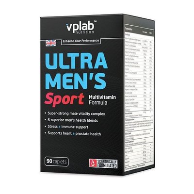 Вітаміни для чоловіків VPLab Ultra Men's Sport Multivitamin, 90 таб. 122264 фото