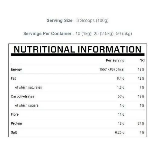 Гейнер MyProtein Instant Oats, 2500 г. 01853 фото