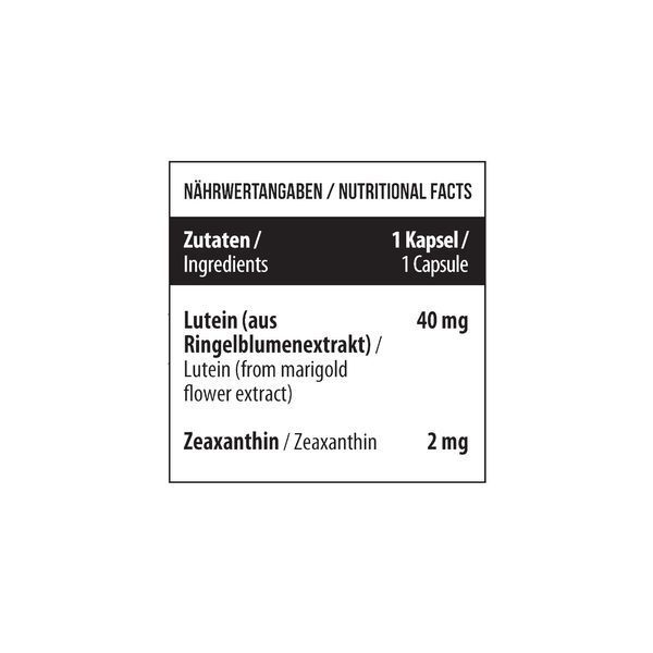Добавка MST Lutein 40mg zeaxanthin 2 mg, 60 капс. 123615 фото