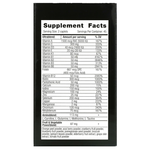 Вітаміни для чоловіків VPLab Ultra Men's Sport Multivitamin, 90 таб. 122264 фото