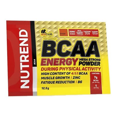 Пробник Nutrend BCAA Energy Mega Strong Powder, 12.5 г. (Апельсин) 02375 фото