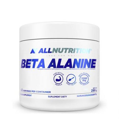 Бета-аланін All Nutrition Beta-Alanine, 250 г. (Малина-полуниця) 05229 фото