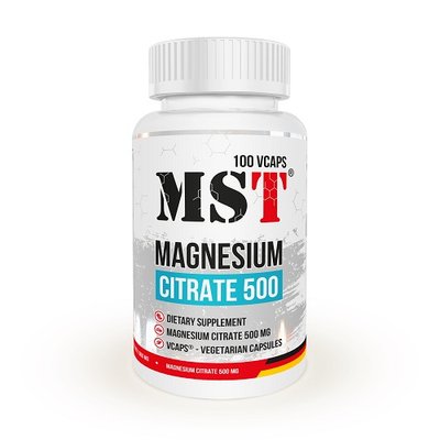 Магній MST Magnesium Citrate, 100 капс. 123614 фото