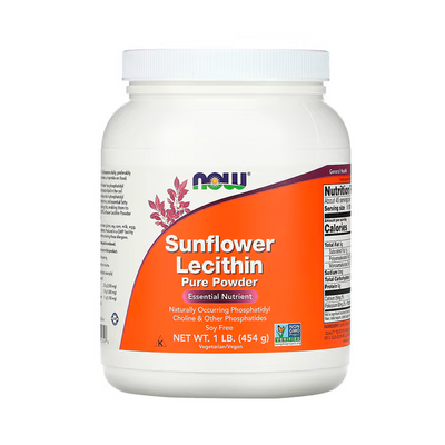 Лецитин NOW Sunflower Lecithin Pure Powder, 454 г. 124530 фото