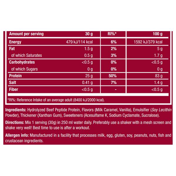 Протеїн яловичий Scitec Nutrition 100% Beef Protein 30 г. (Булочка з корицею) 12429594 фото