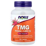 Добавка NOW TMG 1000 mg 100 табл. 12429528 фото
