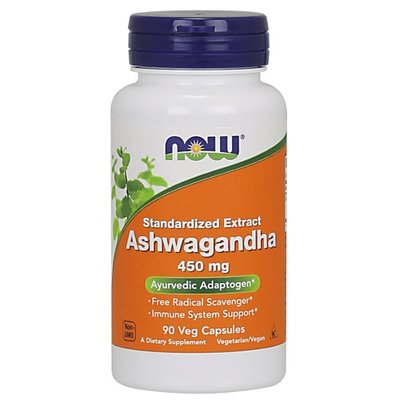 Ашваганда NOW Ashwagandha 450 mg, 90 капс. 121785 фото