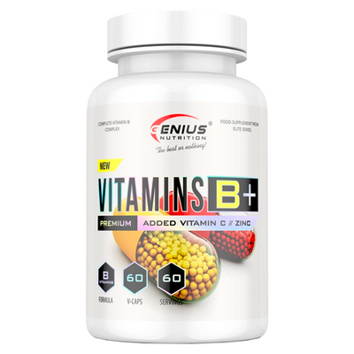 Вітамін В Genius Nutrition Vitamins B+, 60 капс. 123915 фото