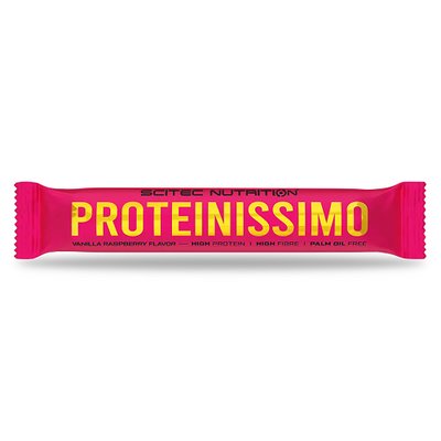Протеїновий батончик Scitec Nutrition Protein bars Proteinissimo Prime, 50 г. (Ваніль - малина) 02570 фото