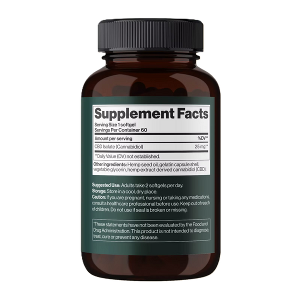 Добавка Mind Shi CBD Isolate 1500 mg 60 софтгель 12429738 фото