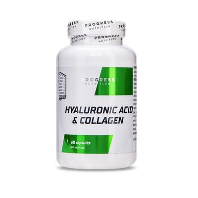 Колаген Progress Nutrition Hyaluronic acid & collagen, 60 капс. 122557 фото