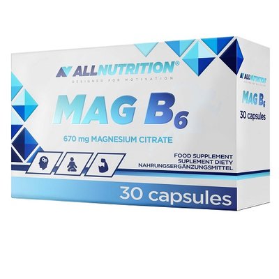 Магній All Nutrition MAG B6, 30 капс. 123726 фото