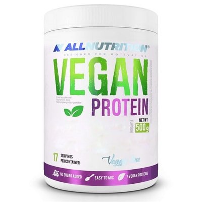 Протеїн рослинний All Nutrition Vegan Pea Protein, 500 г. (Ваніль) 04743 фото